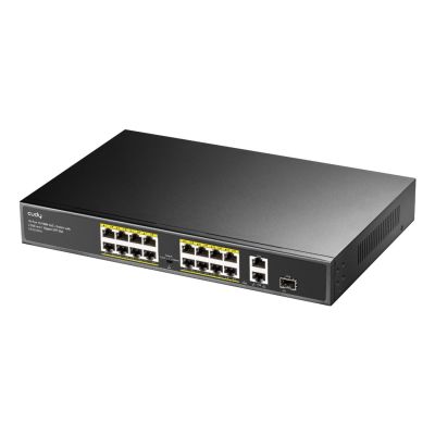 5. Switch CUDY FS1018PS1 16-Port 10/100M PoE+ 190W 2xGbE 1xSFP