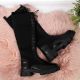 2. Schwarze Damen-Arbeitsstiefel mit Socken Sabatina