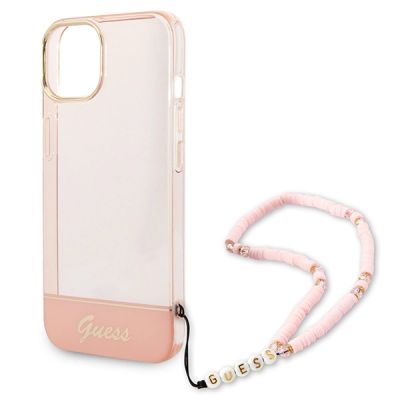 5. Guess GUHCP14MHGCOHP iPhone 14 Plus 6,7" różowy/pink hardcase Translucent Pearl Strap