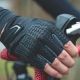 6. Rockbros S169BGR S Fahrradhandschuhe mit Gel-Einsätzen – Grau