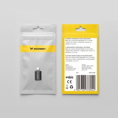 11. Wozinsky WALC-01 Lightning auf USB-C Adapter - Schwarz