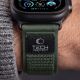 8. Tech-Protect Nylon Elite Armband für Apple Watch 44 / 45 / 46 / 49 mm – grün-orange