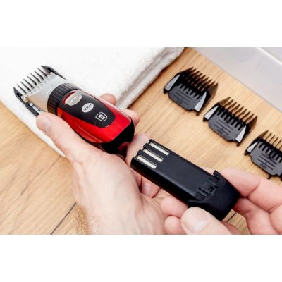 2. ELDOM Haarschneidemaschine MG10U CROPER mit Akku- und Netzbetrieb, 4 Friseuraufsätze