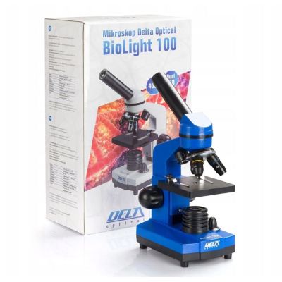 4. Delta Optical BioLight 100 Mikroskop (blau)