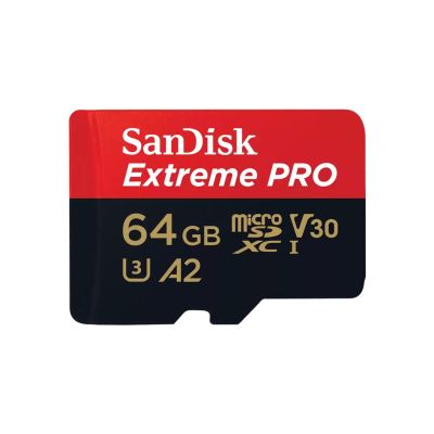 SanDisk EXTREME PRO 64 GB 200/90 MB/s MicroSDXC-Speicherkarte A2 C10 V30 UHS-I U3