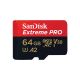 SanDisk EXTREME PRO 64 GB 200/90 MB/s MicroSDXC-Speicherkarte A2 C10 V30 UHS-I U3