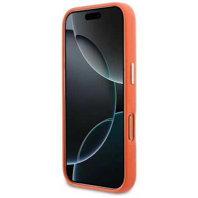 5. Guess FW Resin Logo Hülle für iPhone 17 Pro - Orange