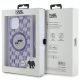 7. Karl Lagerfeld IML Crossbody Monogram Karl & Choupette Head MagSafe-Hülle für iPhone 15 / 14 / 13 – Lila