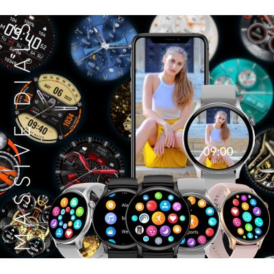 4. RUBICON RNCF10 Black SMARUB237 Smartwatch