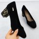 14. Sergio Leone W SK314D Wildleder Pumps mit Absatz Schwarz