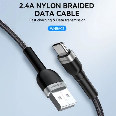 6. Wozinsky WNBAC1 USB-A / USB-C 2,4A Kabel 1 m - Schwarz
