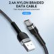 6. Wozinsky WNBAC1 USB-A / USB-C 2,4A Kabel 1 m - Schwarz
