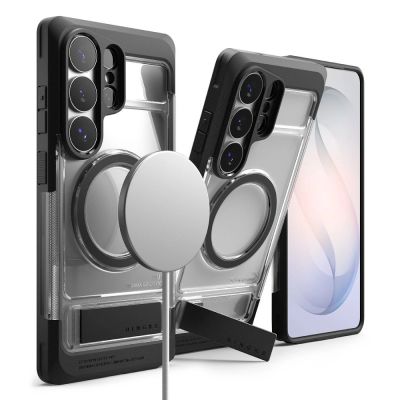 4. Ringke UX Magnetische MagSafe-Hülle für Samsung Galaxy S26 Ultra – Transparent Schwarz
