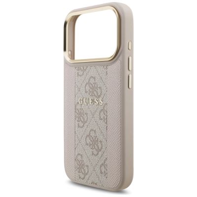 6. Guess 4G Stripe MagSafe Case für iPhone 17 Pro - Pink
