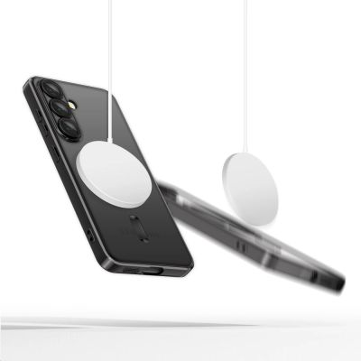 2. Tech-Protect MagMat MagSafe Case für Samsung Galaxy S25 - Klares Schwarz