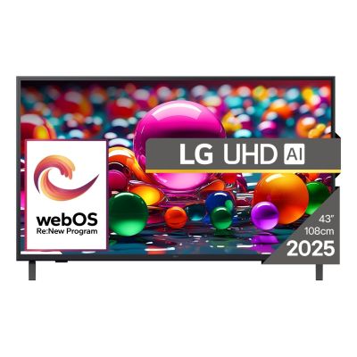 LG 43UA74003LB 109,2 cm (43") 4K Ultra HD Smart TV Wi-Fi Schwarz