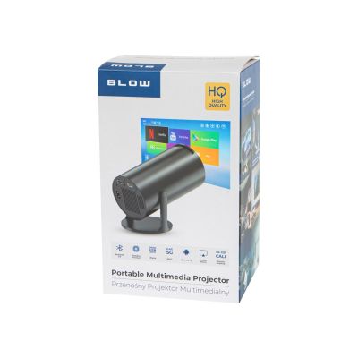 8. BLOW Tragbarer Projektor AndroidTV HD Kino Schwarz