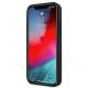 5. AMG Lederhülle mit geprägten Linien für iPhone 12 mini – Schwarz