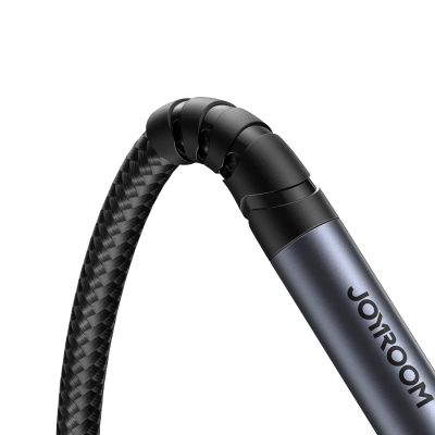 3. Joyroom Stereo-Audiokabel AUX 3,5 mm Miniklinke (männlich) – Miniklinke (weiblich) 1,2 m schwarz (SY-A09)