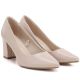 4. Damenpumps in Creme-Rosa mit Blockabsatz, Sergio Leone PB414