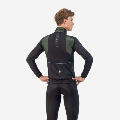 4. Rogelli WADDED II Winterjacke, grün und schwarz, Größe 2XL