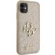 4. Guess GUHCN61HG4SGD Hülle für iPhone 11 / Xr – Gold Glitter Script Big 4G