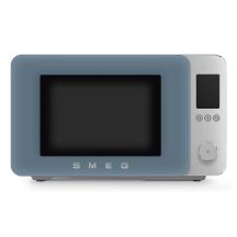 Smeg MOC02SBMEU Mikrowelle, blau, Kombi-Mikrowelle für die Arbeitsplatte, 27 l, 900 W
