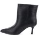8. Schwarze Damen-Ankle-Boots aus Leder mit niedrigem Absatz, Big Star UU274492