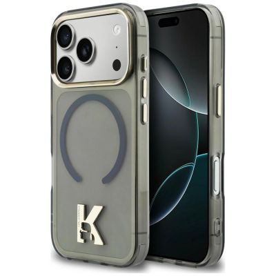 Karl Lagerfeld IML K Head Logo MagSafe Hülle für iPhone 17 Pro Max - Schwarz