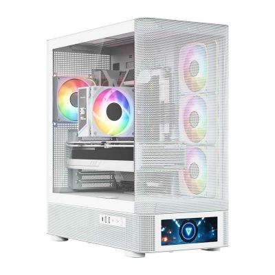 10. MODECOM VOLCANO AQ 500 ARGB MIDI-HÜLLE WEISS