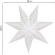 5. PAPIERDEKORATION STERN 45 CM 7 ARME WEISS