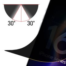 3mk Silky Matt Privacy Sichtschutzfolie für iPhone 16 Pro