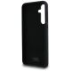 7. Karl Lagerfeld Silikon Karl&Choupette Metal Pin Hülle für Samsung Galaxy A35 – Schwarz