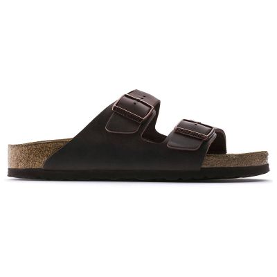 4. Birkenstock Arizona Soft Footbed Oiled Leather Habana Schmale Damen-Sandalen (0452763)