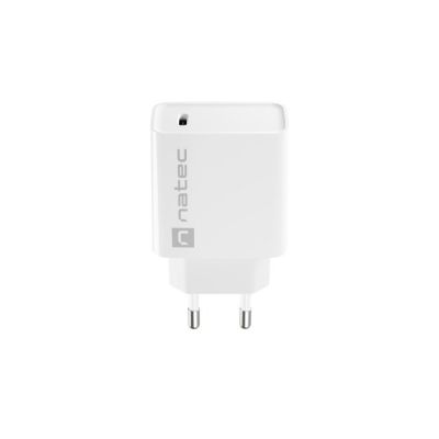 6. NATEC RIBERA USB-C 20W POWER DELIVERY WEISSES LADEGERÄT NUC-2059