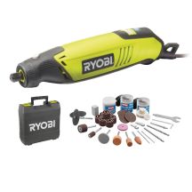 RYOBI EHT150V 150W Geradschleifer, Set mit 115 Zubehörteilen