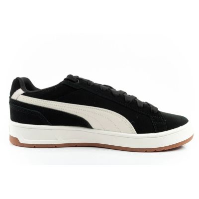 4. Puma Herren Court Classico Sportschuhe, Leder-Sneaker, schwarz