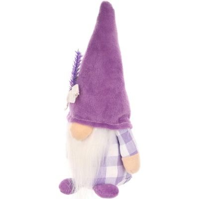 3. Lavendelfarbener Gartenzwerg, 20 cm, Frühlingsdekoration