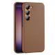Dux Ducis Grit Hülle für Samsung Galaxy S23+ elegante Hülle aus Kunstleder braun