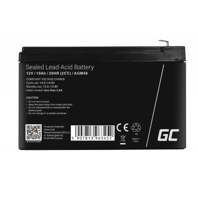 4. GREEN CELL AGM48 12V 10Ah Gel-Akku