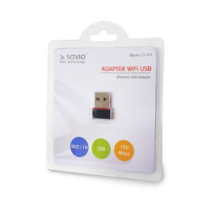 SAVIO CL-43 WLAN-Adapter (USB 2.0)