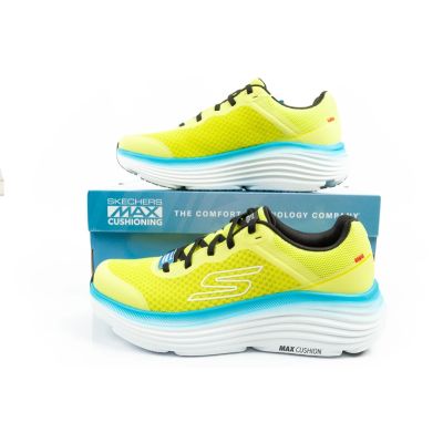 10. Skechers Max Cushioning Leichte Laufschuhe für Herren in Limettengrün