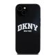 3. DKNY Liquid Silicone MagSafe Case mit weißem Logo-Aufdruck für iPhone 14/15/13 – Schwarz