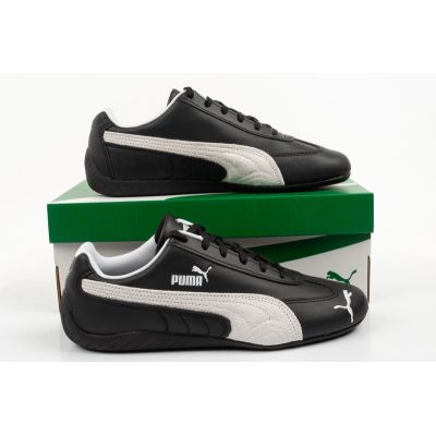 9. Puma Speedcat Herren-Sportschuhe, schwarze Leder-Sneaker