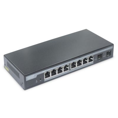 9. Managed L2-Switch mit 8 Gigabit-PoE-Ports und 2 SFP-Ports