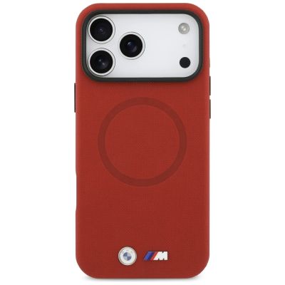 3. BMW M FW MagSafe Hülle mit Metalllogo für iPhone 17 Pro Max – Rot