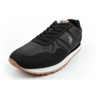 3. US Polo Assn Sportschuhe, Sneaker für Damen, modisch, bequem, schwarz