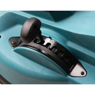 13. Makita DLM481Z Akku-Rasenmäher (Schiebemäher) in Schwarz, Blau und Metallic