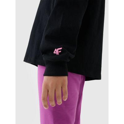 5. Langarmshirt Oversize glatt Mädchen 4F 4FJWSS25TLONF377-20S