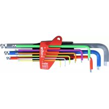 PROSTAR 9-teiliges Set mit 6-kantigen Winkelschlüsseln im Halter